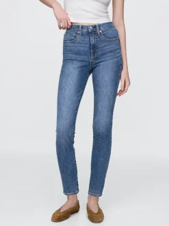 Bleu - Jeans skinny Taille haute True Gap
