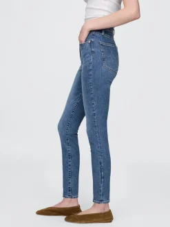 Bleu - Jeans skinny Taille haute True Gap