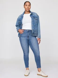 Bleu - Jeans skinny Taille haute True Gap