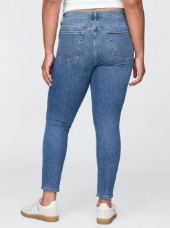 Bleu - Jeans skinny Taille haute True Gap