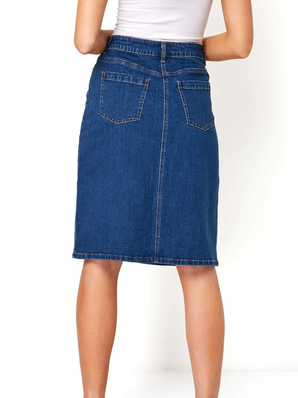 Bleu - JupesRoman A-Line Denim