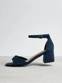 Bleu - Linzi Maddie Closed Back Open Toe Heeled Sandales