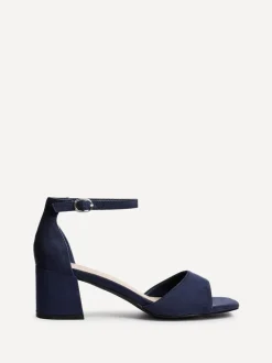 Bleu - Linzi Maddie Closed Back Open Toe Heeled Sandales