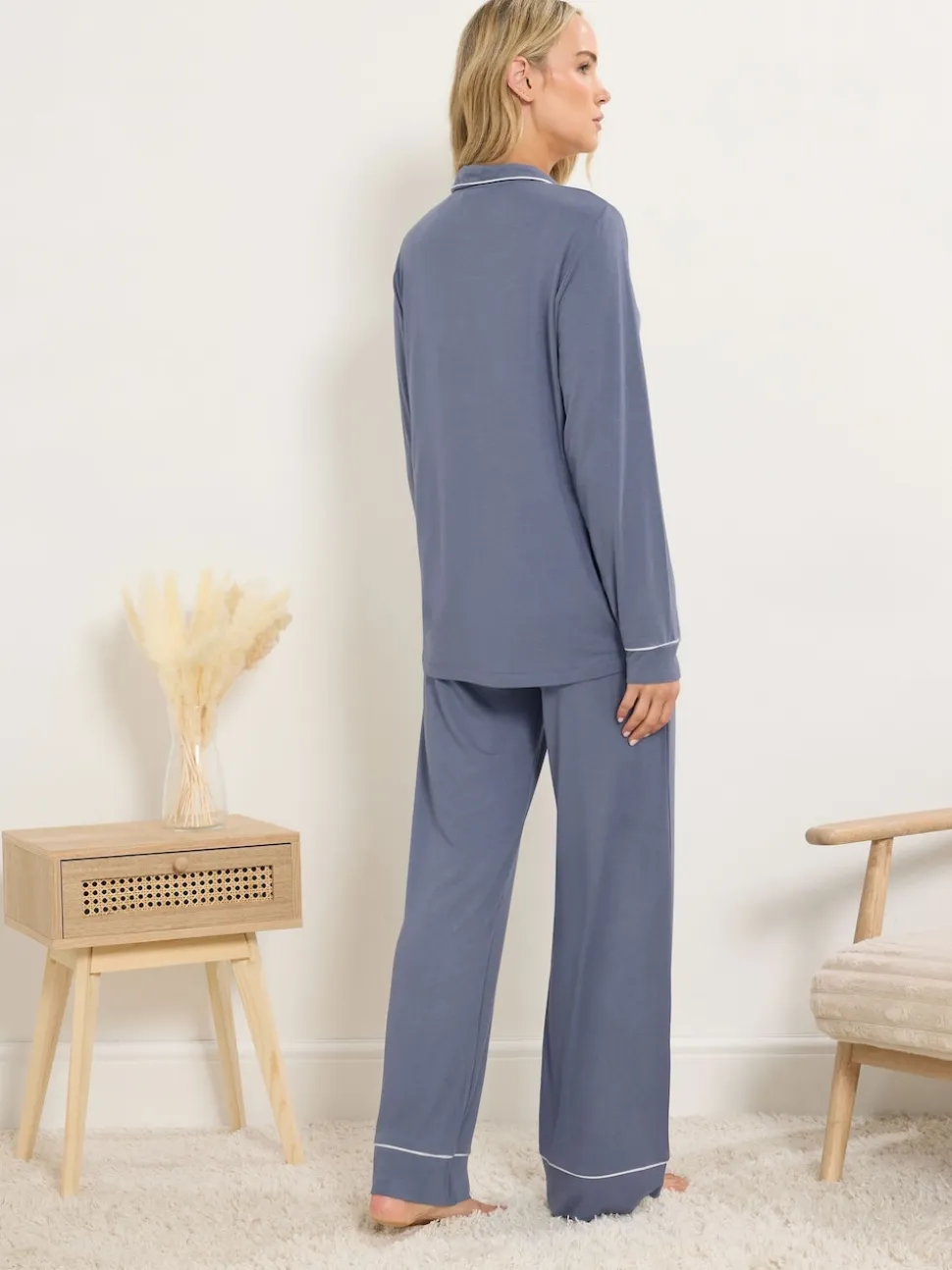 Bleu - Long Tall Sally Pyjama Manches longues
