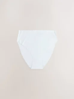 Bleu - Lot 3 culottes festonnées invisibles