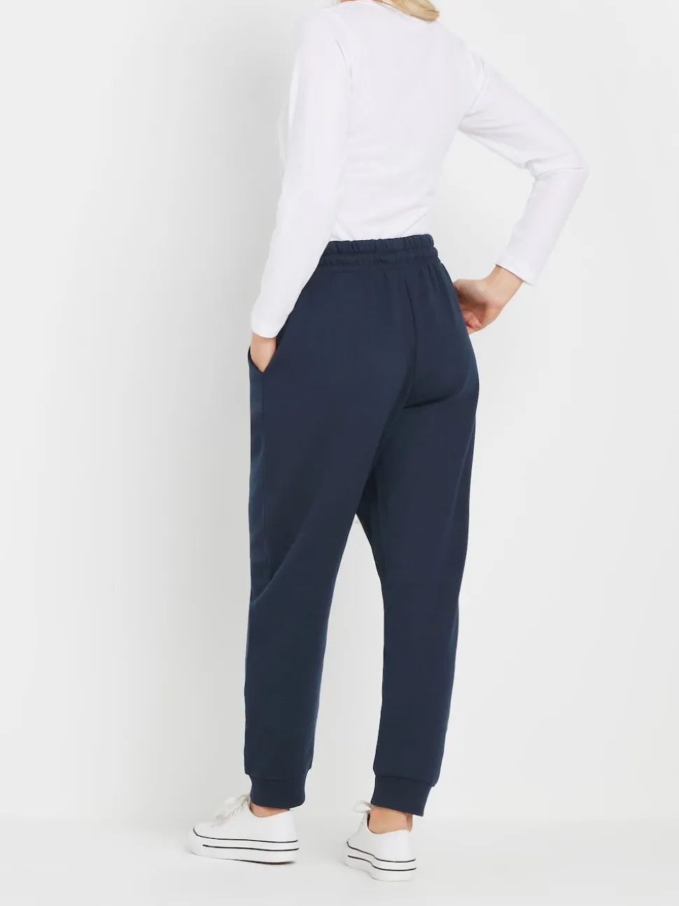 Bleu - M&Co Petites tailles Cuffed Survêtement