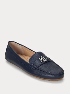 Bleu - Mocassins Lauren Ralph Lauren en cuir galet