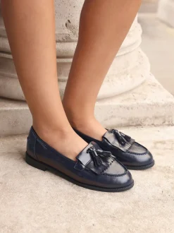 Bleu - Mocassins Linzi Rosemary classiques à enfiler avec détails à glands