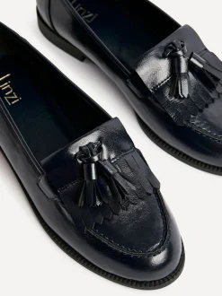 Bleu - Mocassins Linzi Rosemary classiques à enfiler avec détails à glands