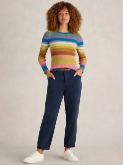 Bleu - Pantalon White Stuff Thea