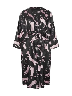 Bleu - Peignoir Yours Curve en satin