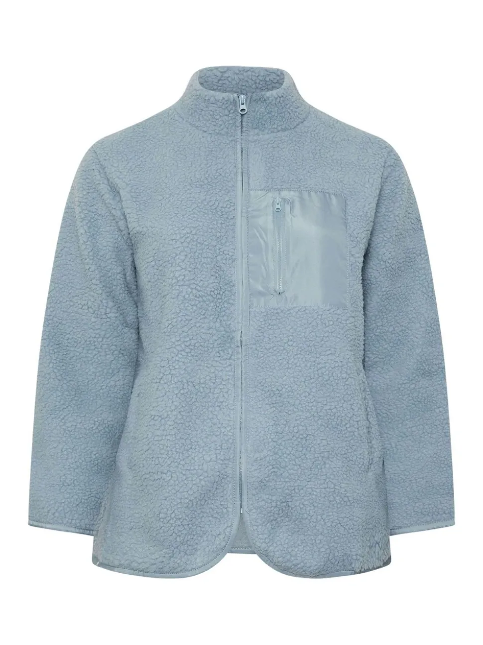 Bleu - Polaire de poche Yours Curve en nylon borg