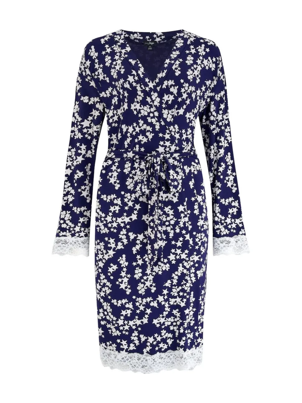 Bleu - Robe du soir Pour Moi Sofa Loves coupe cache-cœur en dentelle et en jersey