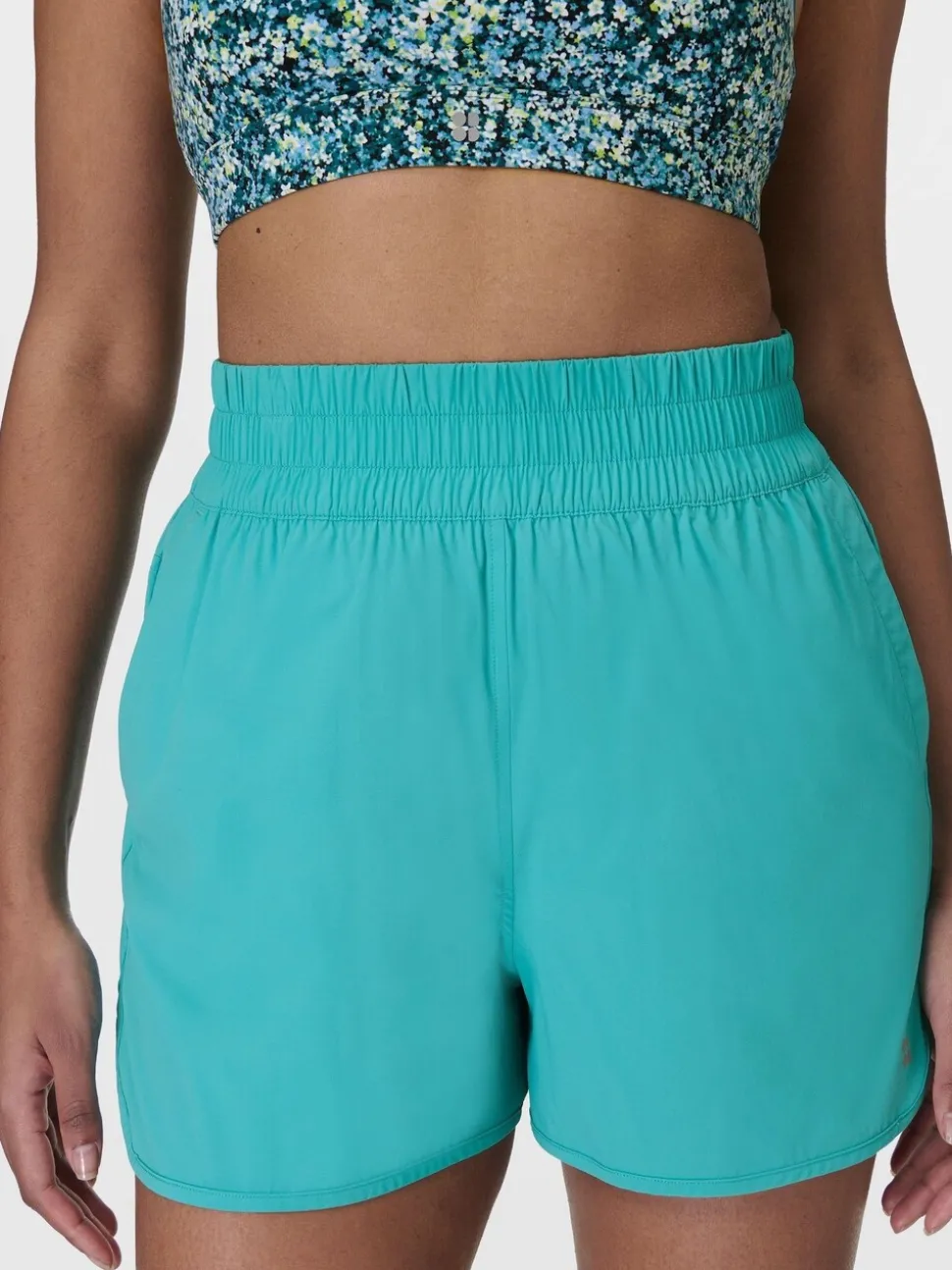 Bleu - Short Betty Power UltraSculpt taille haute 6» en sueur