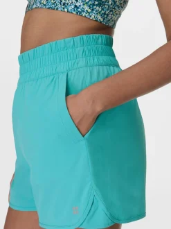 Bleu - Short Betty Power UltraSculpt taille haute 6» en sueur
