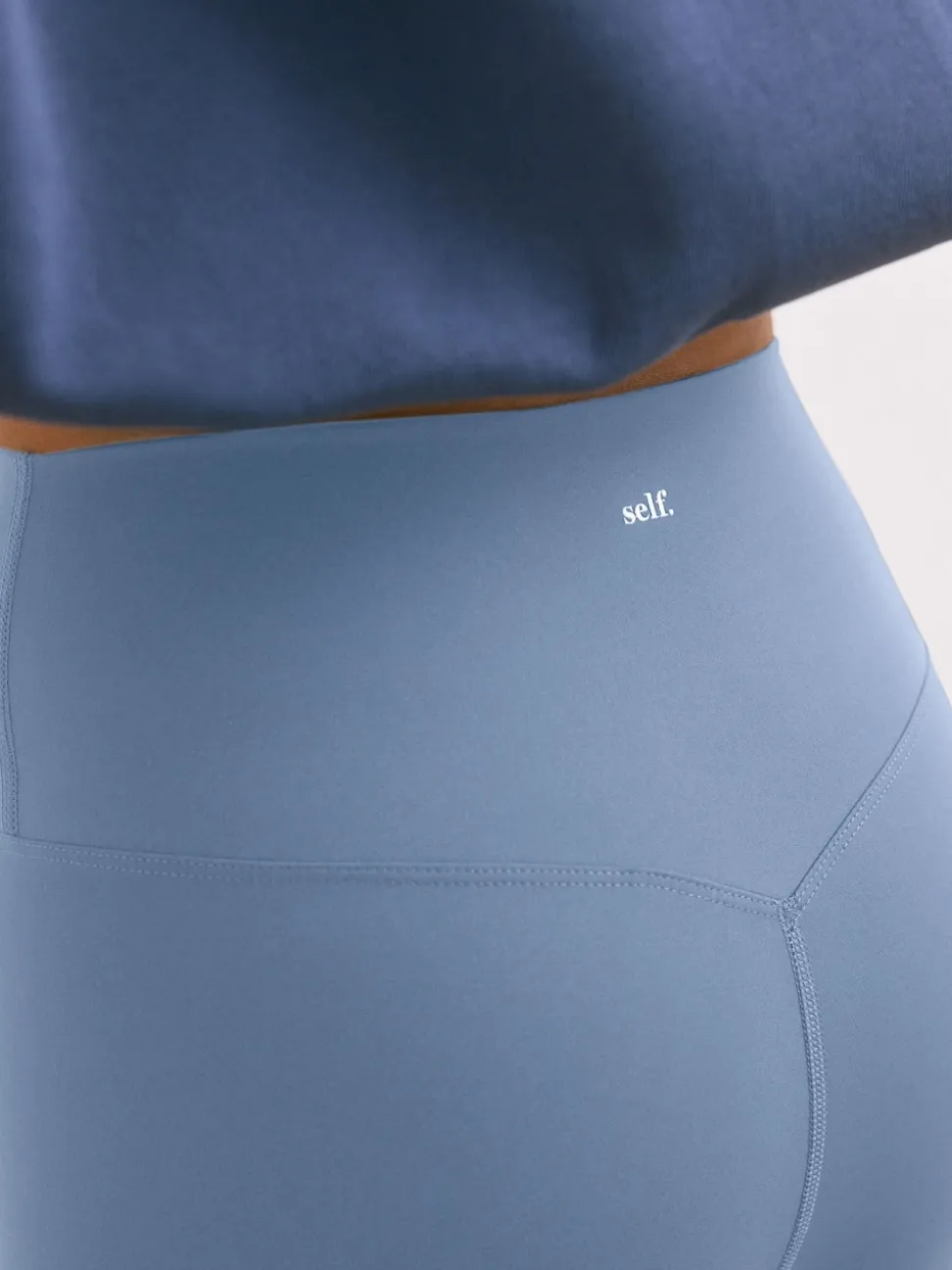 Bleu - soi-même. Legging taille haute