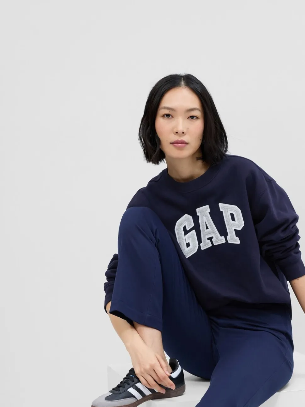 Bleu - Sweat Gap décontracté à logo
