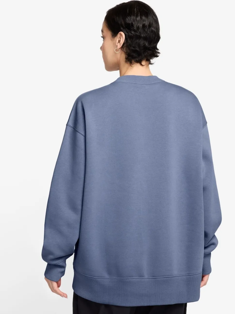 Bleu - Sweat-shirt Nike en polaire oversize à col rond