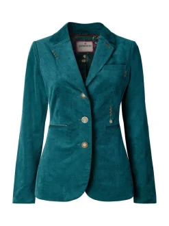 Bleu - Veste Joe Browns en velours à détails surpiqués