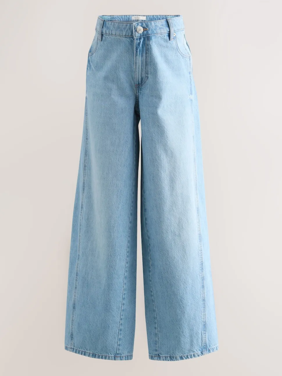 Bleu clair - Jeans Maternity à jambe large 100% coton