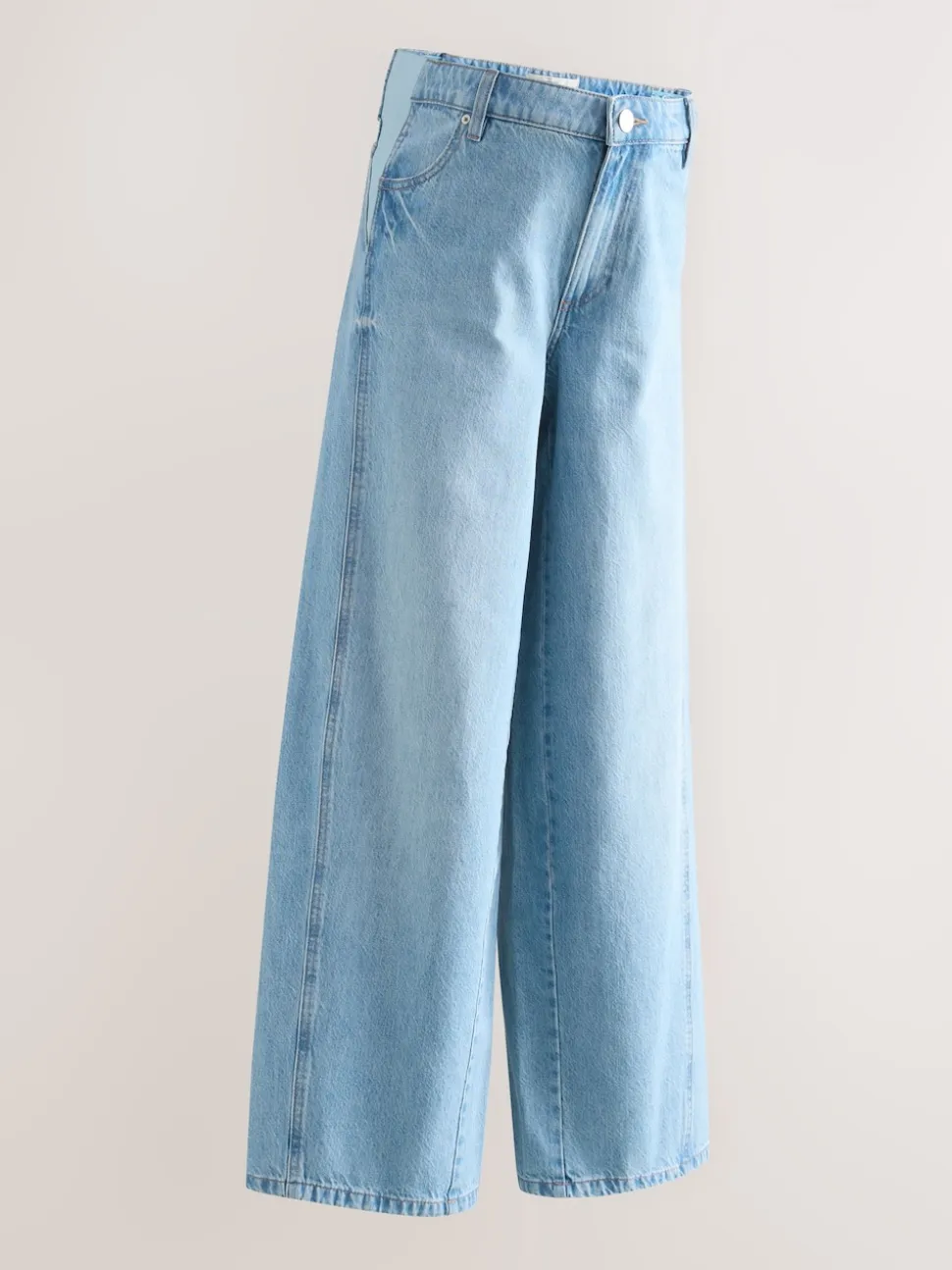 Bleu clair - Jeans Maternity à jambe large 100% coton