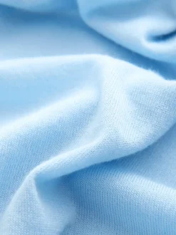 Bleu clair - Pull à col roulé 100% laine mérinos N.premium