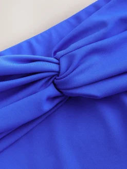 Bleu cobalt - Bas de bikini Imprimé
