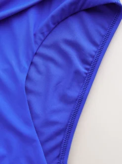 Bleu cobalt - Bas de bikini Imprimé