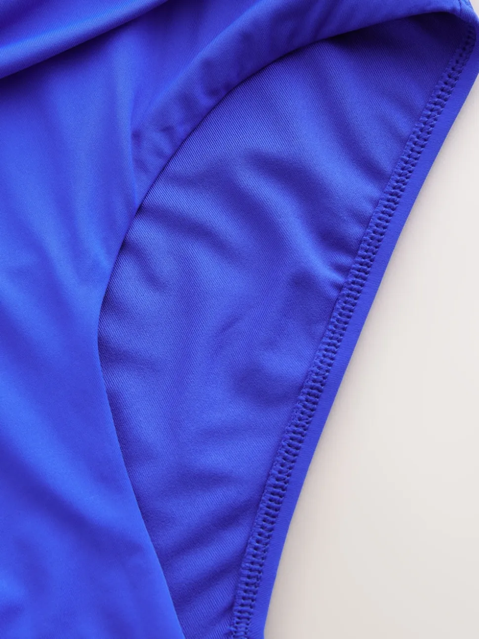 Bleu cobalt - Bas de bikini Imprimé