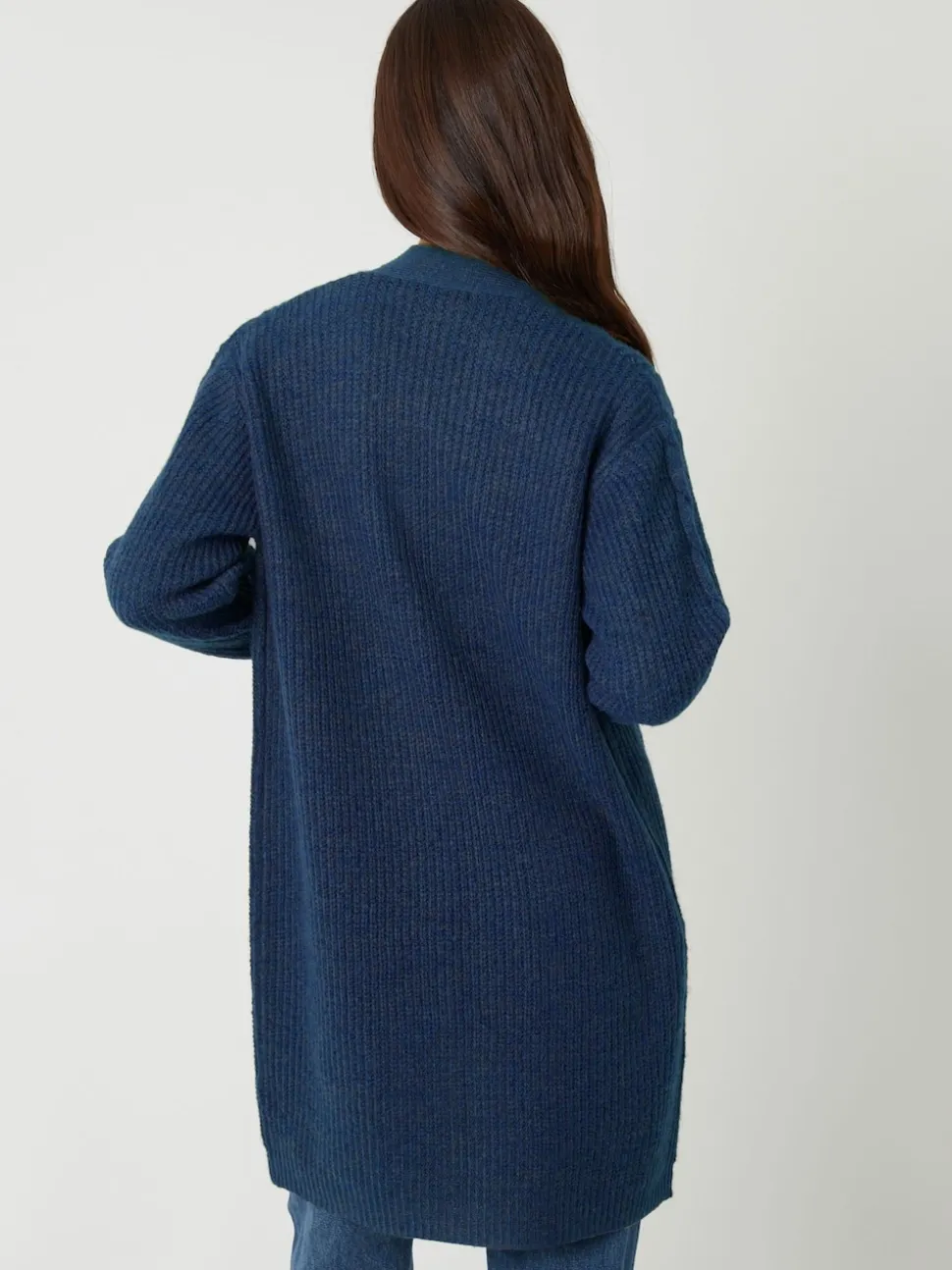Bleu de ciel - Threadbare Ladies Rozanna Cable Detail Cardigan