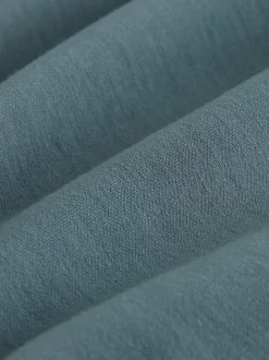 Bleu de sarcelle - Pantalon large ultra doux noué sur le devant