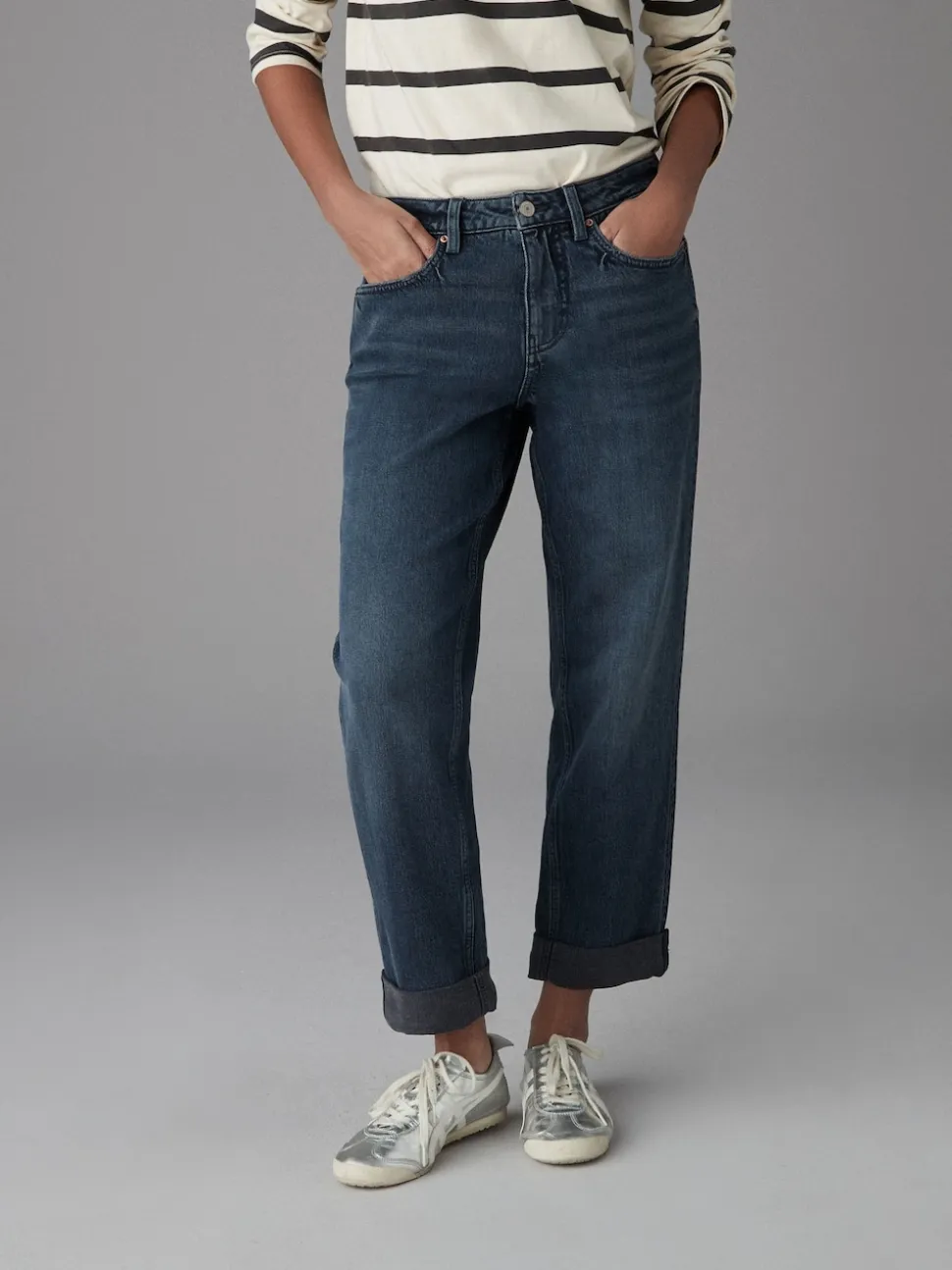 Bleu d'encre - Jeans copain
