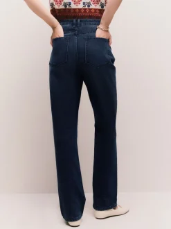 Bleu d'encre - Jeans de jambe droite