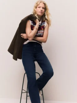 Bleu d'encre - Jeans de jambe droite