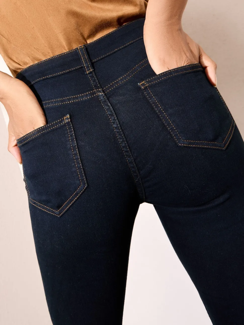 Bleu d'encre - Jeggings taille haute Friends Like These