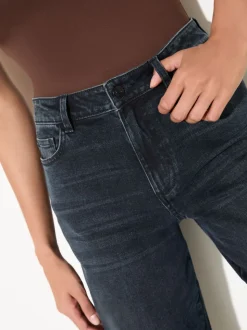 Bleu et noir en jean - Jean ample Friends Like These X Lucy Mecklenborgh pour tous les jours