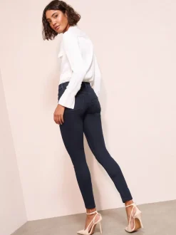 bleu foncé - Friends Like These Taille élastiquée Denim Jeggings