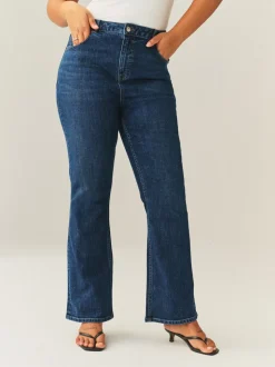 bleu foncé - Jean bootcut authentique Hourglass taille milieu