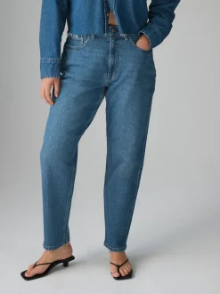 bleu foncé - Jean mom Hourglass Comfort colonne extensible