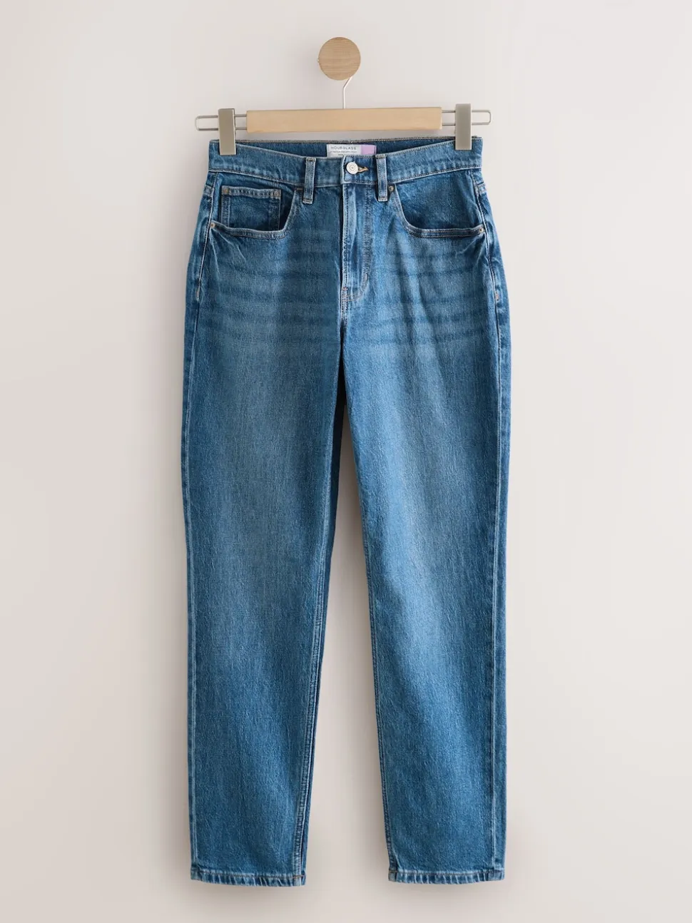 bleu foncé - Jean mom Hourglass Comfort colonne extensible