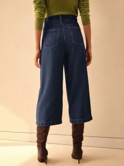 bleu foncé - Jupes-culottes N.Premium taille haute