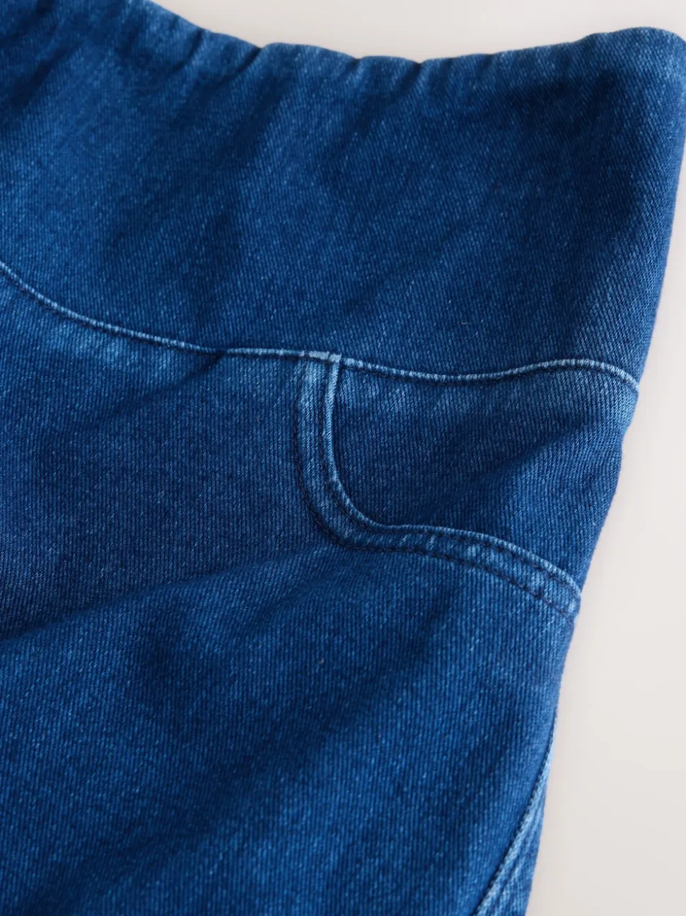 bleu foncé - Leggings de grossesse amples en denim
