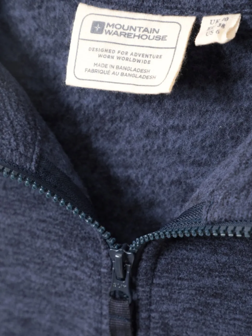 bleu foncé - Polaire Mountain Warehouse Snowdon Melange II femme à fermeture éclair
