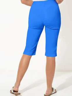 bleu foncé - Short Roman stretch longueur genoux