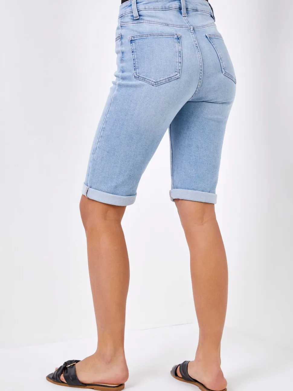bleu foncé - Shorts longueur genou Roman indispensable