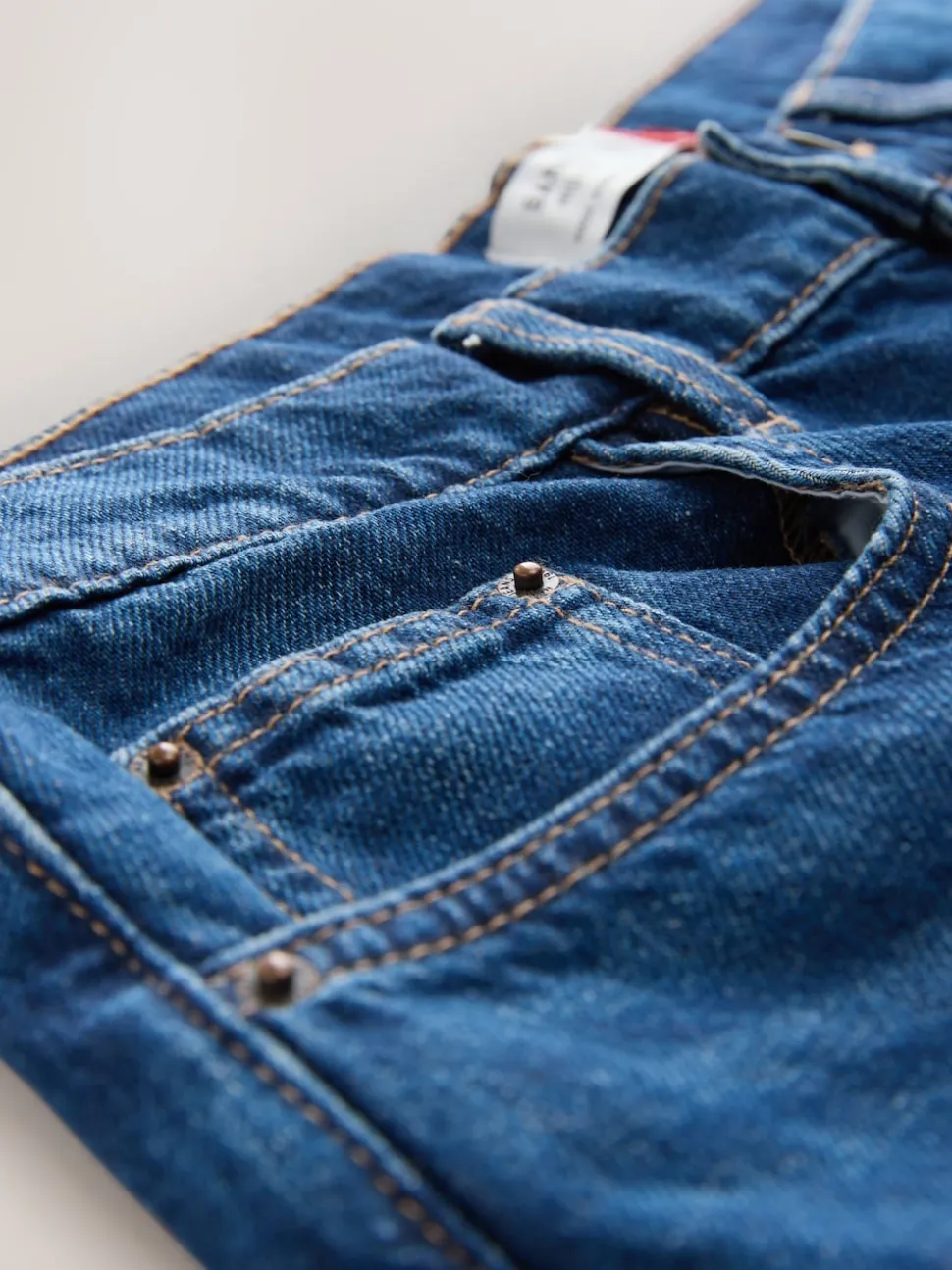 Bleu foncé de denim - Jean jambe barillet