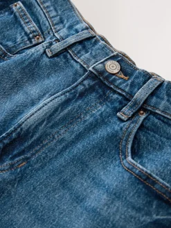 Bleu foncé de denim - Jean colonne extensible Mom Comfort