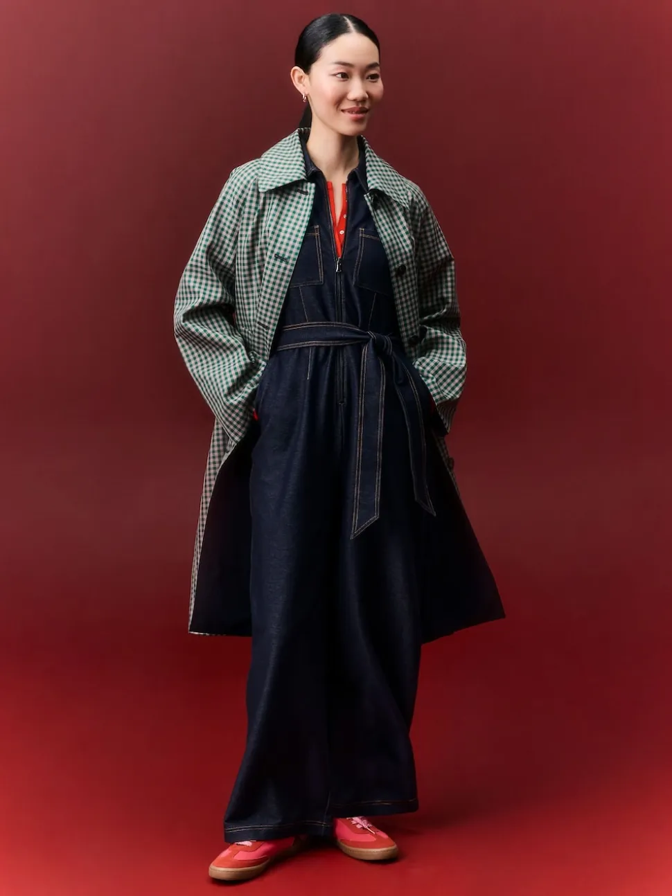 Bleu indigo - Combinaison Denim en jersey