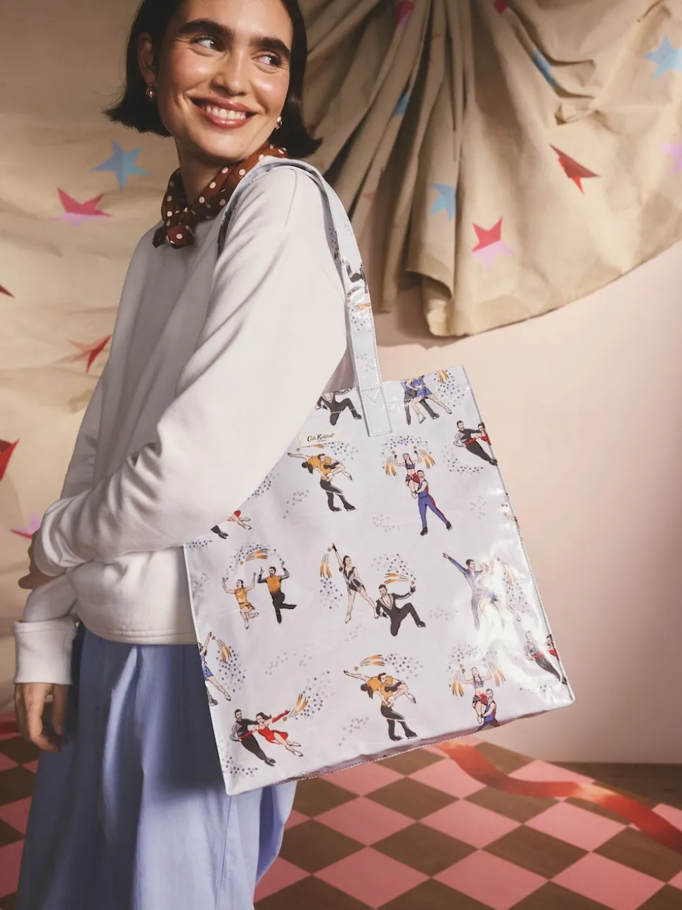 Bleu Lilah et Lewis - Grand sac à livres Cath Kidston