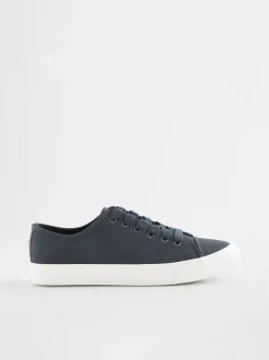 Bleu marine - Baskets de baseball vernies